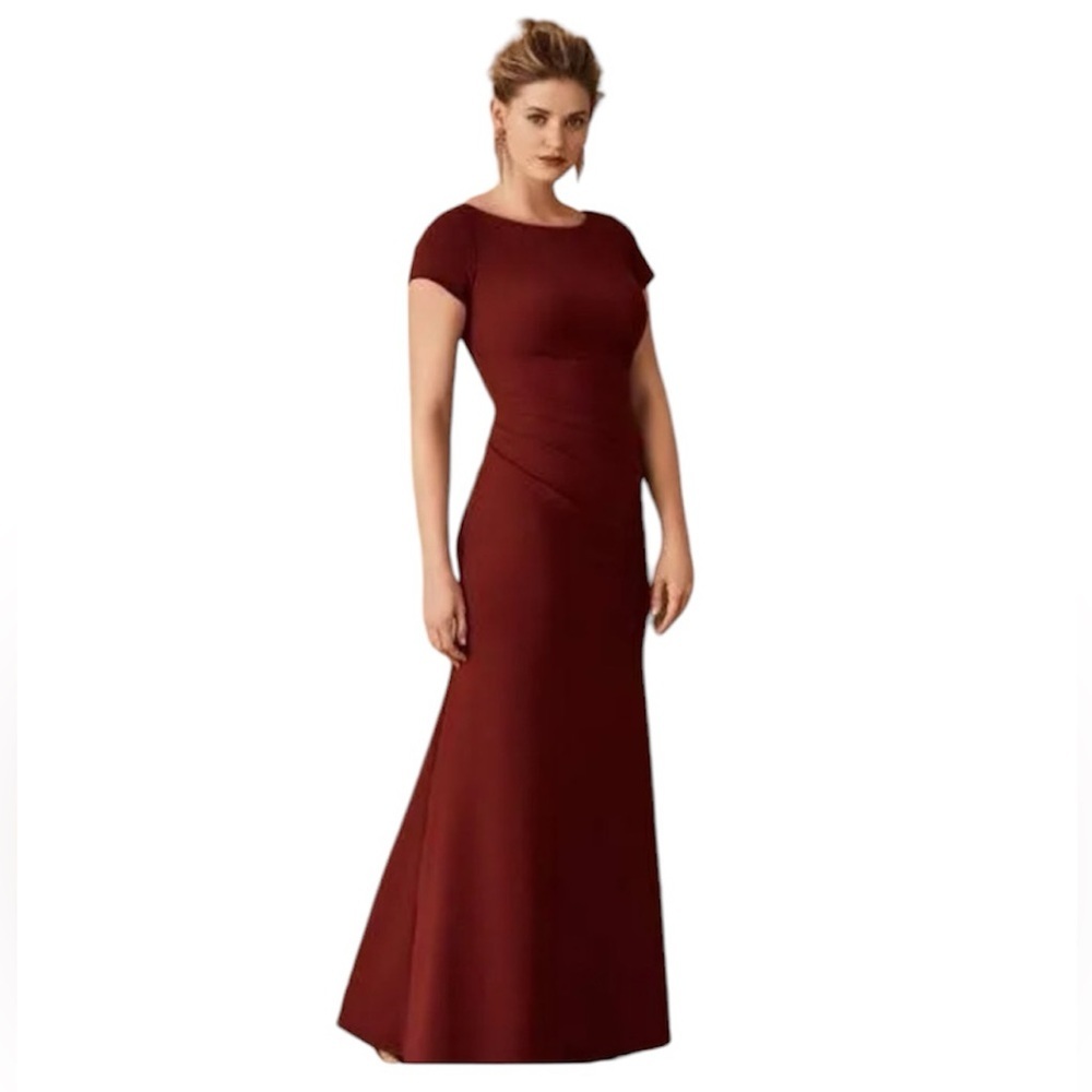 BHLDN burgundy maxi dress size 2